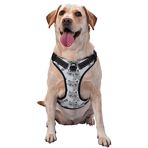 Hundegeschirr mit Eichhörnchen-Motiv, bedruckt, für große Hunde, verstellbar, reflektierend, Haustierweste Hundegeschirr mit Eichhörnchen-Motiv, bedruckt, für große Hunde, verstellbar, reflektierend, Haustierweste von OUSIKA