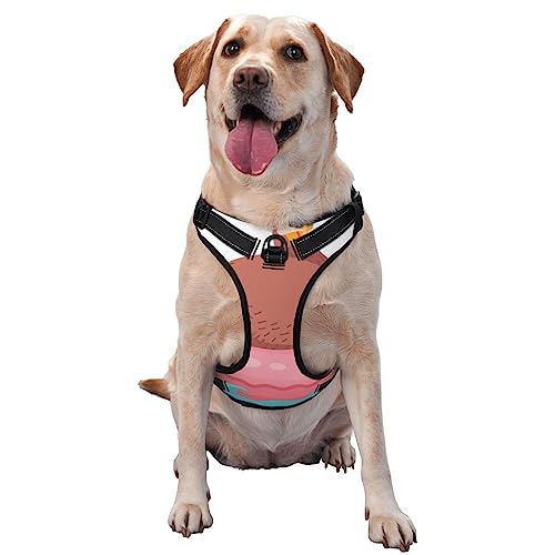 Hundegeschirr mit niedlichem Faultier, bedruckt, für große Hunde, verstellbar, reflektierend, Haustierweste Hundegeschirr mit niedlichem Faultier, bedruckt, für große Hunde, verstellbar, reflektierend, Haustierweste von OUSIKA