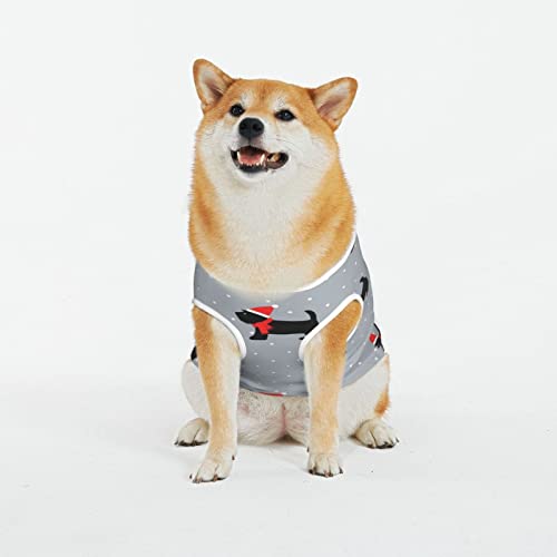 Weihnachtshemd für den Sommer, weich, atmungsaktiv, ärmellos, für große Hunde, Größe XL - 5XL Weihnachtshemd für den Sommer, weich, atmungsaktiv, ärmellos, für große Hunde, Größe XL - 5XL von OUSIKA