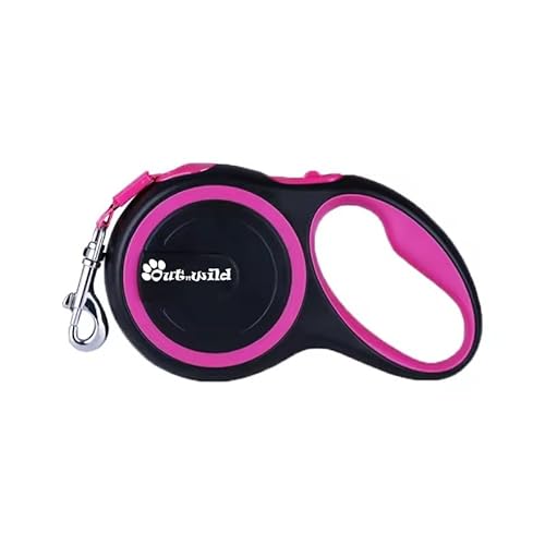 OutnWILD Einziehbare Hundeleine, 4,8 m, robuste Hundeleine für große Rassen/Haustiere bis zu 50 kg, 360° verhedderungsfreies Design, mit One-Touch-Schnellverschluss-Bremssystem und rutschfestem Griff von OUT 'N WILD