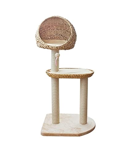 OUYUE Katzenkratzbaum Katzenwohnung Katzenturm Katzentürme Kratzbäume Sisal-Katzenkratzbaum Katzensprungplattform Katzenrahmen Katzenstreu Katzenkletterbaum(B) von OUYUE
