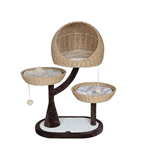 OUYUE Katzenkratzbaum Kratzbaum-Turm, Multifunktionaler, Geflochtener Kletterturm Aus Schmiedeeisen, Natürliches Sisal-Material Katzenkletterbaum OUYUE Katzenkratzbaum Kratzbaum-Turm, Multifunktionaler, Geflochtener Kletterturm Aus Schmiedeeisen, Natürliches Sisal-Material Katzenkletterbaum von OUYUE