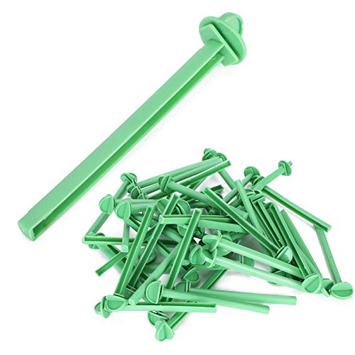 50pcs Kunststoffvogelstock, Bequemer Gebrauch, Verbessertes Grip-Design, Umweltfreundliches Material, Vielseitiger Gebrauch, Strukturiert mit Erhöhter Reibung, für Papageien von OVAQUIXI