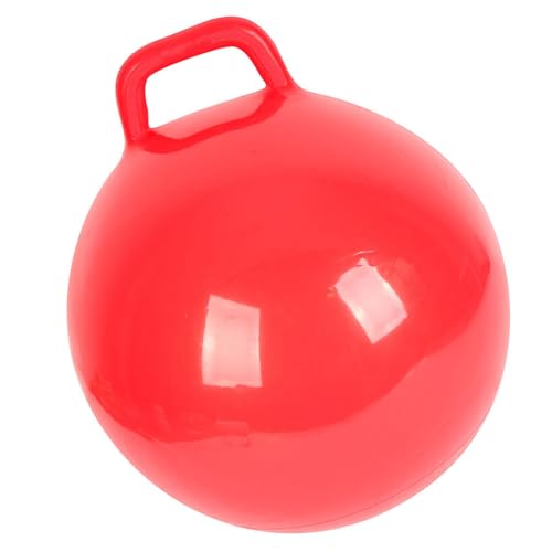 Lustige Hüpfbällchen, Aufblasbarer Bouncing -Ball mit Sicherem Griff für Erwachsene Sportspielzeug Rot, Schnelle Inflation, Verdickungsdesign Fördert die Koordination, das Gleichgewicht, Zentrale von OVAQUIXI