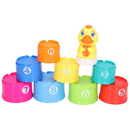 OVAQUIXI Babygebäude Tassen Spielzeug für Frühe Pädagogische Säuglingsbades Stapelbecher Spielzeug für Kleinkinder Greifen und Fingerkontrolle, Plastik, Plastik OVAQUIXI Babygebäude Tassen Spielzeug für Frühe Pädagogische Säuglingsbades Stapelbecher Spielzeug für Kleinkinder Greifen und Fingerkontrolle, Plastik, Plastik von OVAQUIXI