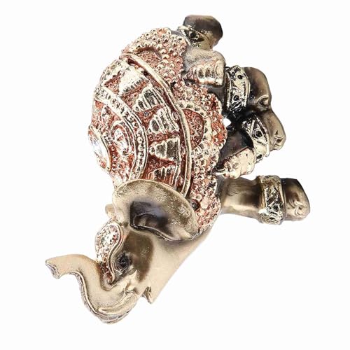 OVAQUIXI Feng Shui Lucky Wealth Elephant Skulptur Exquisite Figur Wohnkultur für Familie und Freunde (S) von OVAQUIXI