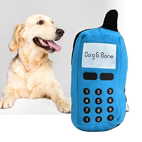 OVAQUIXI Nettes Spielzeug für Handy -Haustiere, Quietschendesign, Resistantes Plüschmaterial, Saubere Tartar, Ideal für Unterhaltung (Blue) von OVAQUIXI