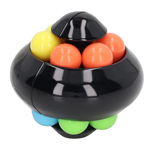 OVAQUIXI Rotationskugel Puzzle Spielzeugspannungsbekämpfung Perlen Rotation Spielzeug für Erwachsene Teenager Handaugenkoordination Im Heimbüro (Black) von OVAQUIXI