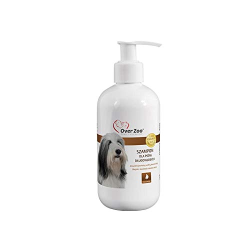 Over Zoo Shampoo für langhaarige Hunde 250ml EIN sanftes Shampoo für Hunde mit langem und halblangem Haar von OVER ZOO