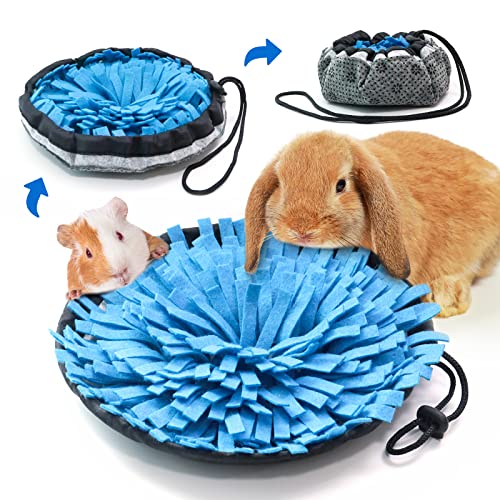Kaninchen-Futtermatte, interaktives Futterspiel für Langeweile, kleines Haustier-Puzzle-Spielzeug, 24x24 cm, Polar-Fleece-Schnüffel-Pad, Bett, Nasenaufgabe, Frettchen, Chinchillas Kaninchen-Futtermatte, interaktives Futterspiel für Langeweile, kleines Haustier-Puzzle-Spielzeug, 24x24 cm, Polar-Fleece-Schnüffel-Pad, Bett, Nasenaufgabe, Frettchen, Chinchillas von OVERTANG