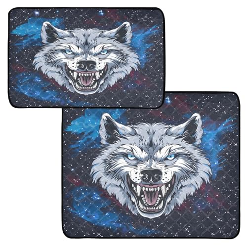 Waschbare Urinierpads für Hunde, Cartoon-Wolfsgesicht, Baring seine Zähne, wiederverwendbare Haustier-Pads Waschbare Urinierpads für Hunde, Cartoon-Wolfsgesicht, Baring seine Zähne, wiederverwendbare Haustier-Pads von OWFKAY