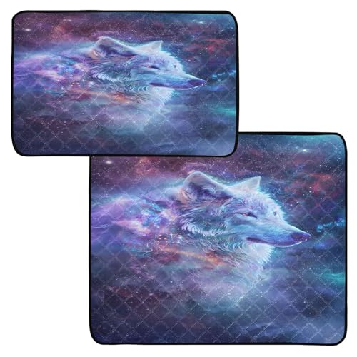 Waschbare Urinierunterlagen für Hunde, Violett, Galaxie, Wolf, wiederverwendbare Haustierunterlagen Waschbare Urinierunterlagen für Hunde, Violett, Galaxie, Wolf, wiederverwendbare Haustierunterlagen von OWFKAY
