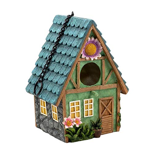 Vogel-Nistkasten, Vogelhaus, Lebensraum, Schlaftasche, Kunstharz, handbemalt, for Aufhängen, bunt, for den Garten, Landhäuser, Vogelhaus, Außenterrasse, dekorativer Nistkasten for kleine Vögel Vogel-Nistkasten, Vogelhaus, Lebensraum, Schlaftasche, Kunstharz, handbemalt, for Aufhängen, bunt, for den Garten, Landhäuser, Vogelhaus, Außenterrasse, dekorativer Nistkasten for kleine Vögel von OWLKAY