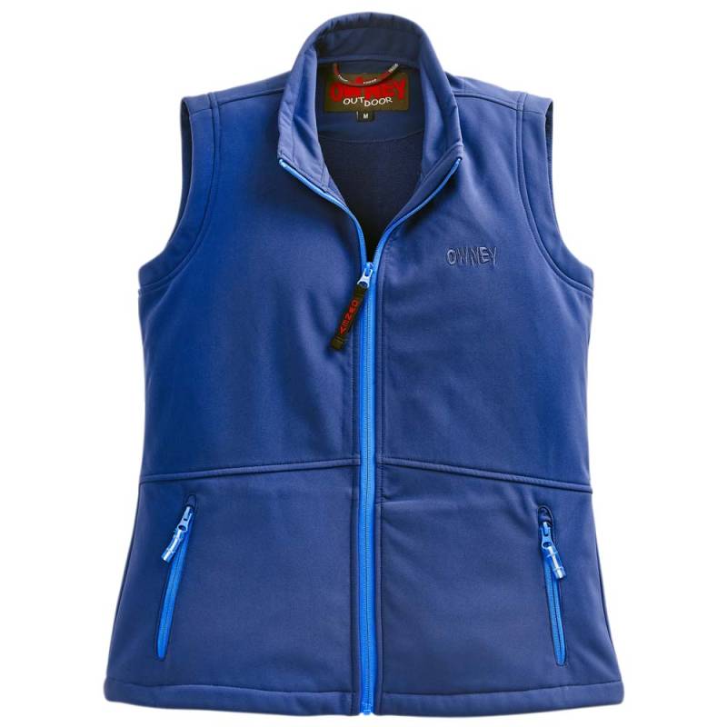 OWNEY Damen Softshellweste Basic Vest blau, Gr. XS von OWNEY