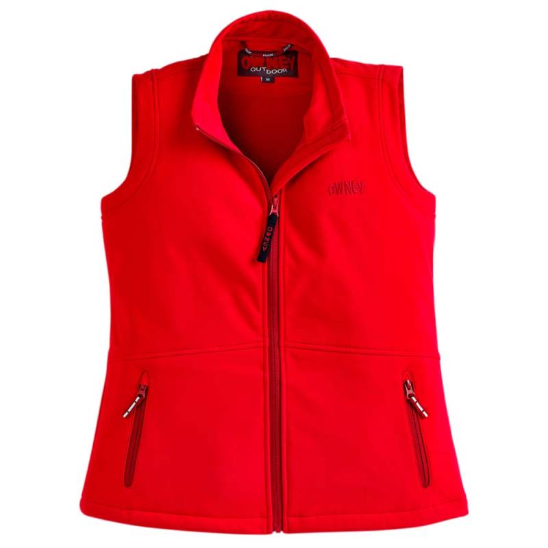 OWNEY Damen Softshellweste Basic Vest red, Gr. XXS von OWNEY