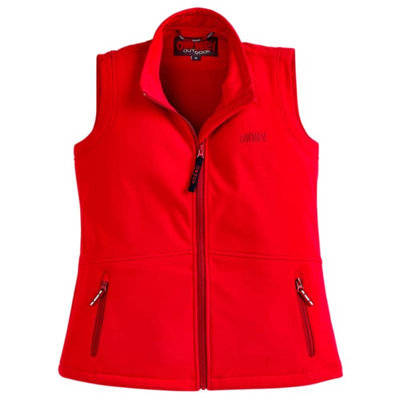 OWNEY Damen Softshellweste Basic Vest rot, Gr. XXS von OWNEY