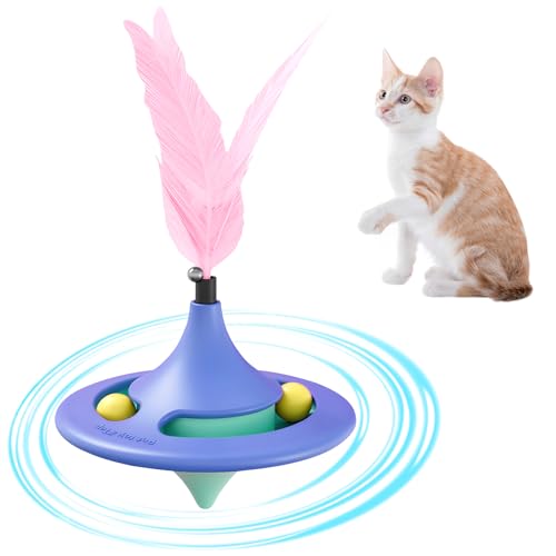 OWill Katzenspielzeug Interaktives Katzenspielzeug mit Feder, Kugel für Indoor-Katzen, Lila OWill Katzenspielzeug Interaktives Katzenspielzeug mit Feder, Kugel für Indoor-Katzen, Lila von OWill