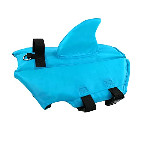 Durable Dog Schwimmweste Hund Schwimmweste Einstellbare Ripstop Haustier Sicherheitsweste Hund Rettungsretter mit Rettungsgriff für kleine, mittelgroße oder größere Hunde Schwimmen Blau XXL von OYUEGE