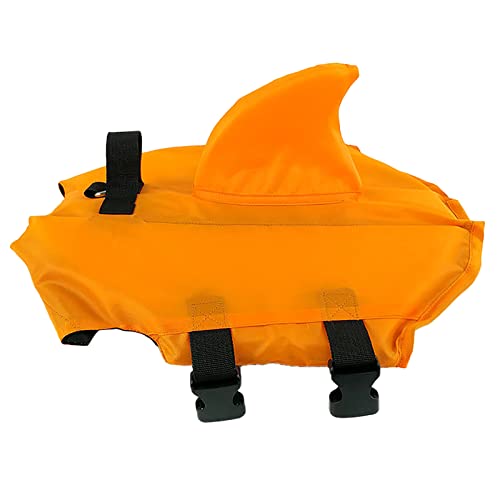 Durable Dog Schwimmweste Hund Schwimmweste Einstellbare Ripstop Haustier Sicherheitsweste Hund Rettungsretter mit Rettungsgriff für kleine, mittelgroße oder größere Hunde Schwimmen Orange XXL von OYUEGE