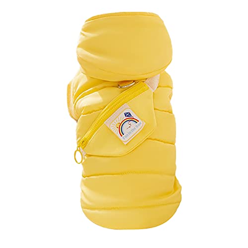 Fleece-gefütterte warme Hundejacke für Welpen, Winter, kaltes Wetter, weich, winddicht, für kleine Hunde, Größe 2XL, Farbe 4 von OYUEGE