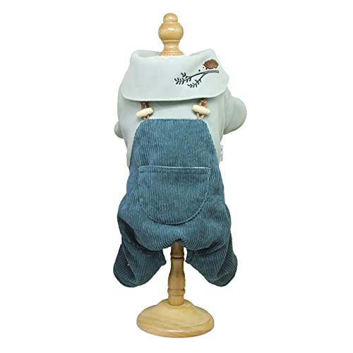 Hundepullover Hundepullover für kleine mittelgroße Hunde mit Tasche Bär Warm Kleine Hunde Pullover Weiche Welpen Pullover für kleine Hunde Winter 【XXL Grün】 von OYUEGE