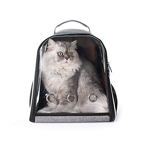 Katzentragetasche Rucksack, Faltbarer Haustier Rucksack Carrier für Katzen und kleine Hunde, Atmungsaktiver Hundetrage Rucksack, Ideal für Wandern Reisen Outdoor von OYUEGE