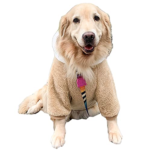 Kleiner Hund Pullover Hund Hoodie Kleidung mit Hut für mittelgroße große Hunde Junge Chihuahua Kleidung mit Tasche Welpe Haustier Winterkleidung Warm Hoodies Mantel Pullover 【3XL】 von OYUEGE