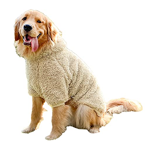 Kleiner Hund Pullover Hund Hoodie Kleidung mit Hut für mittelgroße große Hunde Junge Chihuahua Kleidung mit Tasche Welpe Haustier Winterkleidung Warm Hoodies Mantel Pullover 【3XL】 von OYUEGE