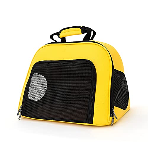 Transporttasche für Katzen, weiche Seiten, für Katzen, Hunde, Welpen, bequem, tragbar, faltbar, für Fluggesellschaften zugelassen (gelb) von OYUEGE