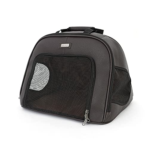 Transporttasche für Katzen, weiche Seiten, tragbar, faltbar, für Fluggesellschaften zugelassen (schwarz) von OYUEGE