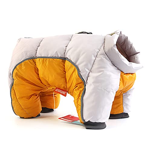 Winter-Hundemantel für kleine Hunde, niedlich, warm, Fleece, gepolstert, für Haustiere, Kleidung für Chihuahua-Pudel, Größe L von OYUEGE