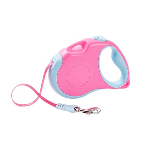 Einziehbare Hundeleine für Kleine, Mittelgroße Hunde Bis zu 20 Kg, Einziehbare Hundeleinen, Ausziehbare Hundeleinen mit Rutschfestem Griff, Starkes Nylonband Gegen Verheddern,A-5m/15kg von JBNCRYGD