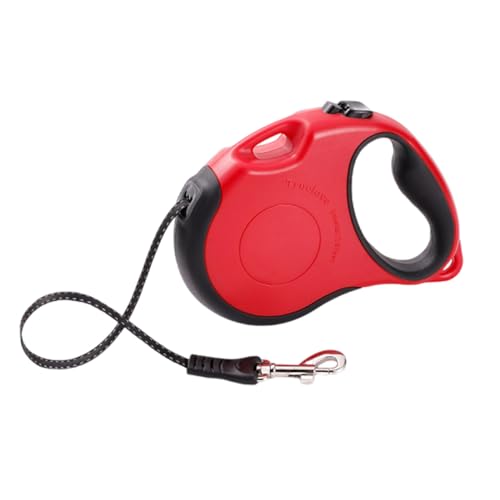 Einziehbare Hundeleine für Kleine, Mittelgroße Hunde Bis zu 20 Kg, Einziehbare Hundeleinen, Ausziehbare Hundeleinen mit Rutschfestem Griff, Starkes Nylonband Gegen Verheddern,B-5m/25kg von JBNCRYGD