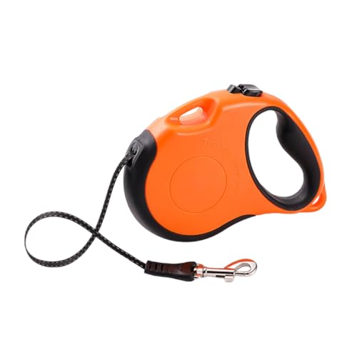 Einziehbare Hundeleine für Kleine, Mittelgroße Hunde Bis zu 20 Kg, Einziehbare Hundeleinen, Ausziehbare Hundeleinen mit Rutschfestem Griff, Starkes Nylonband Gegen Verheddern,C-5m/15kg von JBNCRYGD