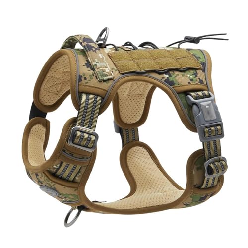 Taktisches Anti-Pull-Hundegeschirr, Verstellbar, Atmungsaktiv, Haustierweste, Geschirr für Mittelgroße und Große Hunde, Reflektierende Militärmaterialien,B-Small Taktisches Anti-Pull-Hundegeschirr, Verstellbar, Atmungsaktiv, Haustierweste, Geschirr für Mittelgroße und Große Hunde, Reflektierende Militärmaterialien,B-Small von OYWEHECE