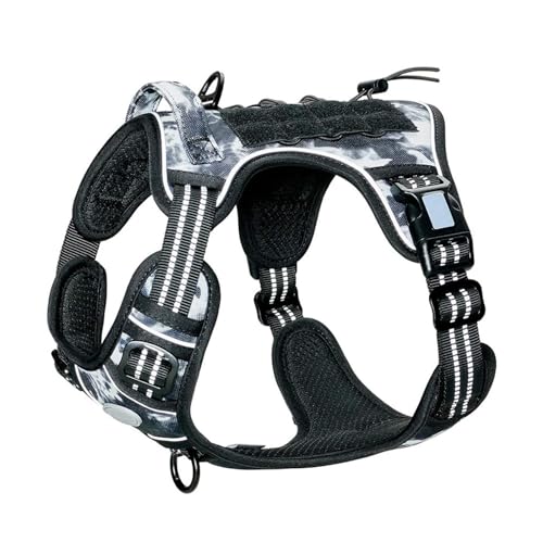 Taktisches Anti-Pull-Hundegeschirr, Verstellbar, Atmungsaktiv, Haustierweste, Geschirr für Mittelgroße und Große Hunde, Reflektierende Militärmaterialien,L-Small Taktisches Anti-Pull-Hundegeschirr, Verstellbar, Atmungsaktiv, Haustierweste, Geschirr für Mittelgroße und Große Hunde, Reflektierende Militärmaterialien,L-Small von OYWEHECE
