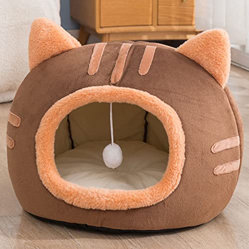 OYhmc Haustier Bett warm Höhle Nest Schlaf Bett für Katzen und Welpen Hundehaus Interior OYhmc Haustier Bett warm Höhle Nest Schlaf Bett für Katzen und Welpen Hundehaus Interior von OYhmc