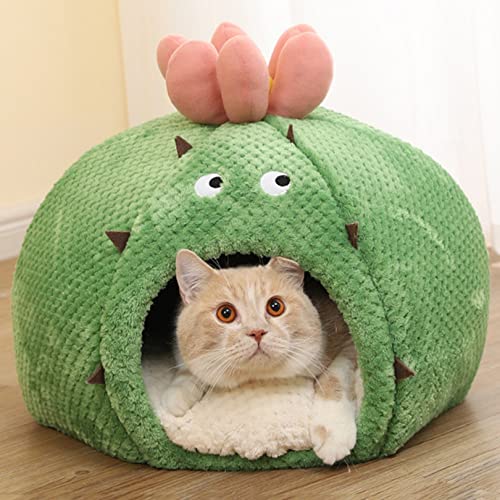 OYhmc Kaktus geformt Katzenbett für Welpen Hundebett Angstlösend Katzenbett Maschine waschbar warm bequem weich Haustierbett OYhmc Kaktus geformt Katzenbett für Welpen Hundebett Angstlösend Katzenbett Maschine waschbar warm bequem weich Haustierbett von OYhmc