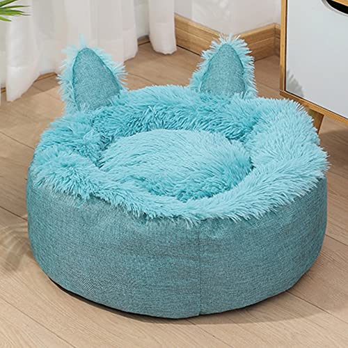OYhmc Kaninchenohr-förmiges Katzenbett für Hauskatzen, maschinenwaschbar, Flauschiges rundes Haustierbett rutschfest, beruhigend weiches Plüschkissen für kleine Hunde und Kätzchen OYhmc Kaninchenohr-förmiges Katzenbett für Hauskatzen, maschinenwaschbar, Flauschiges rundes Haustierbett rutschfest, beruhigend weiches Plüschkissen für kleine Hunde und Kätzchen von OYhmc