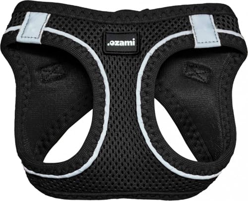 OZAMI Basic Hundegeschirr gegen Ziehen, Hundegeschirr, Air-Mesh, schwarz, XL - (605.5046) /Dogs/Black/XL von OZAMI