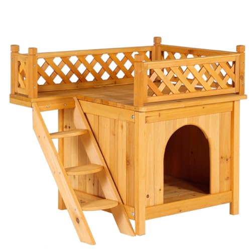 OZWYCY Katzenhaus Katzenkäfig aus massivem Holz, Katzennest, abnehmbar und waschbar, wasserdicht, for den Außenbereich, Katzenzimmer, Katzenklettergerüst, Villa Katzen Haus OZWYCY Katzenhaus Katzenkäfig aus massivem Holz, Katzennest, abnehmbar und waschbar, wasserdicht, for den Außenbereich, Katzenzimmer, Katzenklettergerüst, Villa Katzen Haus von OZWYCY
