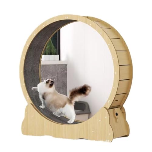 Katzenlaufrad Klettergerüst-Spielzeug for Katzen, Laufband for Katzen, geräuschloses Laufrad for Katzen, Sportrolle, Haustierpark aus Holz, Laufband for Katzen Katzenlaufrad für den Lnnenbereich(75*34 Katzenlaufrad Klettergerüst-Spielzeug for Katzen, Laufband for Katzen, geräuschloses Laufrad for Katzen, Sportrolle, Haustierpark aus Holz, Laufband for Katzen Katzenlaufrad für den Lnnenbereich(75*34 von OZWYCY