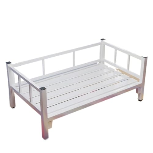 OZWYCY Haustierbett Große Hunde Sommer Hundehütte Vier Jahreszeiten Katzenhaus Schlafendes Hundebett Abnehmbares Feldbett Haustierhaus Katzennest(White,S-70 * 50cm) von OZWYCY