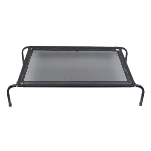 OZWYCY Haustierbett Hundehütte Hundebett Vier Jahreszeiten Universal Haustier Corgi Faltbares Off-The-Ground Hundebett Feldbett Katzennest(Black,M) von OZWYCY