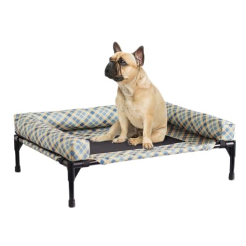 OZWYCY Haustierbett Katzenbett, Feldbett, universell for alle Jahreszeiten, abnehmbar und waschbar vom Boden, Sommer-Haustierbedarf, Hundebett Katzennest(E,XL-80 * 125 * 22.5cm) von OZWYCY