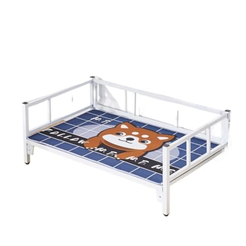 OZWYCY Haustierbett Katzenbett Haustierbett Hundebett Kleiner Hund Mittelgroßer Hund Katzenbett Hundebett Über dem Boden Feuchtigkeitsfestes Feldbett Katzennest(B:White,XL-120 * 67CM) von OZWYCY