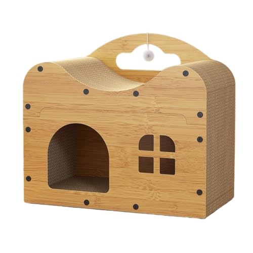 OZWYCY Katzenhaus Haustiernest aus Holz, Katzennest, Katzenkratzbrett, Katzennest, geräumiges Katzenhaus, übereinander montierbar, Katzenvilla Katzen Haus OZWYCY Katzenhaus Haustiernest aus Holz, Katzennest, Katzenkratzbrett, Katzennest, geräumiges Katzenhaus, übereinander montierbar, Katzenvilla Katzen Haus von OZWYCY
