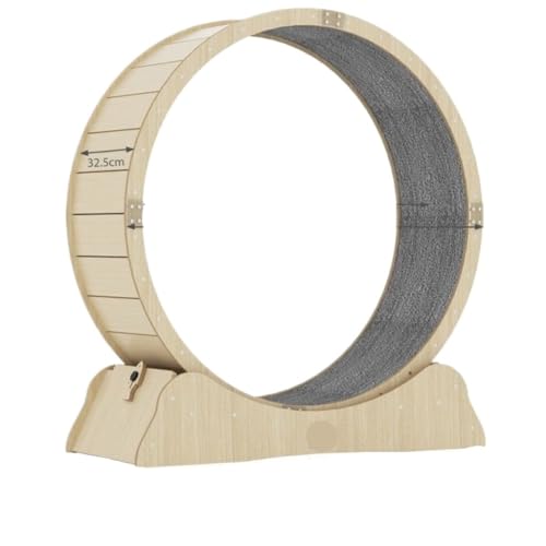 OZWYCY Katzenlaufrad Katzen-Laufband, Haustier-Katzen-Fitness, leiser Roller, Sport-Laufrad, Katzen-Klettergerüst, Kratzbrett, Läufer, Spielzeug Katzenlaufrad für den Lnnenbereich(M) von OZWYCY