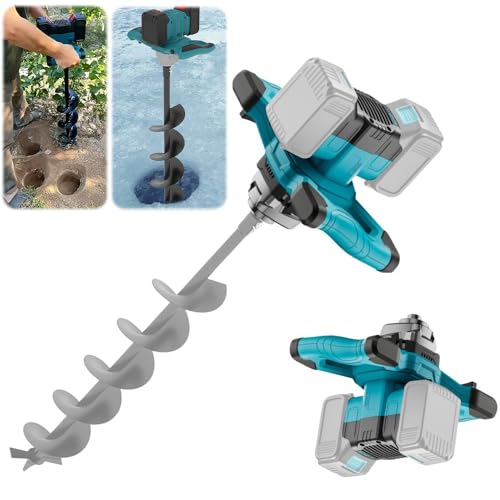 Akku-Erdbohrer für Makita 18V Batterie, 1200W Bürstenloser Motor, Geschikt voor Ø 350mm Vloerboor, Ijsboor, für Zaunbau, Garten & Fundament,Mörtelrührer, Lieferung ohne Akku & ohne Ladegerät & Boor Akku-Erdbohrer für Makita 18V Batterie, 1200W Bürstenloser Motor, Geschikt voor Ø 350mm Vloerboor, Ijsboor, für Zaunbau, Garten & Fundament,Mörtelrührer, Lieferung ohne Akku & ohne Ladegerät & Boor von Oamger