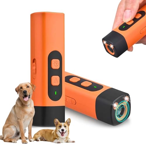 Oamger Anti-Bell-Gerät für Hunde, Ultraschall-Abschreckungsgerät Gegen Hundebellen, 8m Reichweite, Handheld Antibell Ultraschall mit LED-Taschenlampe,Wiederaufladbar Ultraschall-Bellstopper (2 Stück) Oamger Anti-Bell-Gerät für Hunde, Ultraschall-Abschreckungsgerät Gegen Hundebellen, 8m Reichweite, Handheld Antibell Ultraschall mit LED-Taschenlampe,Wiederaufladbar Ultraschall-Bellstopper (2 Stück) von Oamger